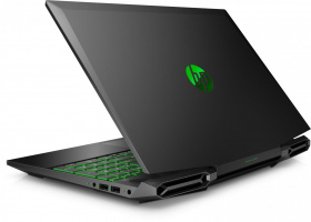 Ноутбук HP. HP Pavilion Gaming 15-dk0137ur 15.6"(1920x1080 IPS)/Intel Core i5 10300H(2.9Ghz)/8192Mb/512PCISSDGb/noDVD/Ext:GeForce GTX 1650(4096Mb)/Cam/WiFi/52WHr/war 1y/ShadowBlack w/ Acid green pattern  /W10
