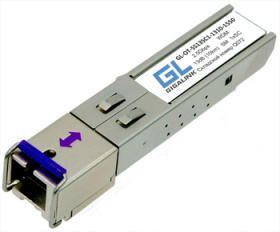 Модуль GIGALINK SFP, WDM, 2,5Гбит/с, одно волокно SM, SC, Tx:1550/Rx:1310 нм, 13 дБ (до 20 км) (GL-2 GL-OT-SS13SC1-1550-1310