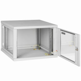 Шкаф монтажный настенный двухсекционный SNR 19", 6U 600х550х370мм  SNR-TWD-6-G