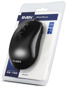 Мышь SVEN RX-140 USB чёрная Sven. Мышь SVEN RX-140 USB чёрная