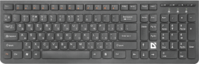 Defender Беспроводная клавиатура UltraMate SM-535 RU,черный,мультимедиа 45535