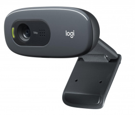 Веб-камера Logitech. Logitech HD Webcam C270, USB 2.0, 1280*720, 3Mpix foto, Mic, Black