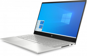 Ноутбук HP. HP Envy 15-ep0038ur 15.6"(1920x1080 IPS)/Intel Core i5 10300H(2.9Ghz)/16384Mb/512PCISSDGb/noDVD/Ext:GeForce GTX 1650Ti(4096Mb)/Cam/WiFi/83WHr/war 1y/Natural silver/W10 + fingerprint