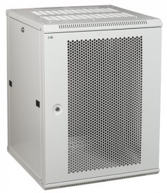 ITK Шкаф LINEA W 15U 600x450 мм дверь перфорированная, RAL7035 LWR3-15U64-PF