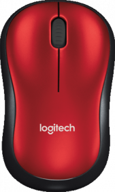 Мышь Logitech. Mouse Logitech Wireless M185 Red 910-002240