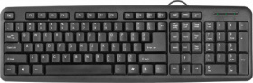 Defender #1 Проводная клавиатура HB-420 RU,черный,полноразмерная 45420