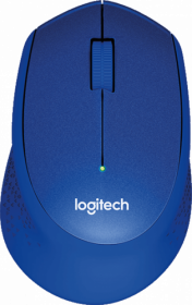 Мышь Logitech. Logitech Wireless Mouse M330 SILENT PLUS,BLUE 910-004910