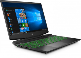 Ноутбук HP. HP Pavilion Gaming 15-dk1046ur 15.6"(1920x1080 IPS 144Hz)/Intel Core i7 10750H(2.6Ghz)/16384Mb/512PCISSDGb/noDVD/Ext:GeForce RTX 2060(6144Mb)/Cam/WiFi/52WHr/war 1y/ShadowBlack w/ Acid green pattern  /W10