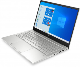 Ноутбук HP. HP Pavilion 14-dv0041ur 14"(1920x1080 IPS)/Intel Core i3 1115G4(3Ghz)/4096Mb/256PCISSDGb/noDVD/Int:Intel UHD Graphics/Cam/WiFi/45WHr/war 1y/Natural silver  /W10
