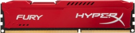 Память оперативная Kingston. Kingston 4GB 1600MHz DDR3 CL10 DIMM HyperX FURY Red Series HX316C10FR/4