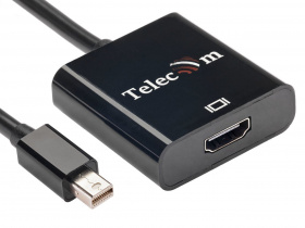 Кабель-переходник Mini DisplayPort (M) -> HDMI (F), 4K@60Hz, Telecom (TA6056) VCOM. Кабель-переходник Mini DisplayPort (M) -> HDMI (F), 4K@60Hz, Telecom (TA6056)