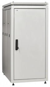 ITK Шкаф сетевой 19" LINEA N 24U 600х1000 мм металлические двери серый LN35-24U61-MM