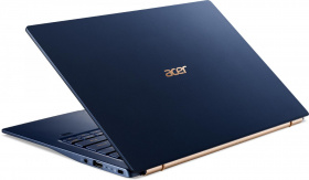 Ноутбук Acer. Acer Swift 5 SF514-54GT-724H  14"(1920x1080 (матовый) IPS)/Touch/Intel Core i7 1065G7(1.3Ghz)/16384Mb/1024SSD+32 OptaneGb/noDVD/Ext:nVidia GeForce MX350(2048Mb)/Cam/BT/WiFi/war 3y/0.99kg/Blue/W10Pro