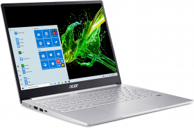 Ноутбук Acer. Acer Swift 3 SF313-52G-70LX  13.5"(2256x1504 IPS)/Intel Core i7 1065G7(1.3Ghz)/16384Mb/1024SSDGb/noDVD/Ext:nVidia GeForce MX350(2048Mb)/Cam/BT/WiFi/war 3y/1.2kg/Silver/W10Pro