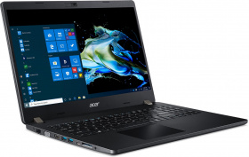 Ноутбук Acer. Acer TravelMate P2 TMP215-52-35RG  15.6"(1920x1080 (матовый) IPS)/Intel Core i3 10110U(2.1Ghz)/8192Mb/256SSDGb/noDVD/Int:Intel HD/Cam/BT/WiFi/war 3y/1.8kg/Black/W10Pro + HDD upgrade kit, Fingerprint reader