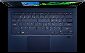 Ноутбук Acer. Acer Swift 5 SF514-54T-72ML  14"(1920x1080 (матовый) IPS)/Touch/Intel Core i7 1065G7(1.3Ghz)/16384Mb/1024SSDGb/noDVD/Int:Intel HD/Cam/BT/WiFi/war 3y/0.99kg/Blue/W10Pro