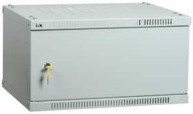 ITK Шкаф LINEA WE 6U 550x350мм дверь металл серый LWE3-06U53-MF