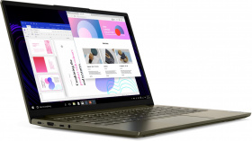 Ноутбук Lenovo. Lenovo Yoga Slim7 14IIL05 14"(1920x1080 IPS)/Intel Core i5 1035G4(1.1Ghz)/8192Mb/256SSDGb/noDVD/Int:Intel Iris Plus/Cam/BT/WiFi/60WHr/war 1y/1.4kg/green/W10