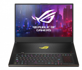 Ноутбук ASUS. ASUS ROG GX701LWS-HG077T Zephyrus XMAS 17.3"(1920x1080 (матовый, 300Hz) IPS)/Intel Core i7 10875H(2.3Ghz)/16384Mb/1024SSDGb/noDVD/Ext:nVidia GeForce RTX2070 Super(8192Mb)/BT/WiFi/war 1y/2.6kg/Black/W10 + NumberPad