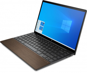 Ноутбук HP. HP Envy 13-ba1010ur 13.3"(1920x1080 IPS)/Intel Core i5 1135G7(2.4Ghz)/8192Mb/512PCISSDGb/noDVD/Int:Intel Iris Xe  /Cam/WiFi/51WHr/war 1y/Nightfall Black - wood/W10 + Fingerprint reader