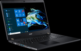 Ноутбук Acer. Acer TravelMate P2 TMP215-52-52HL  15.6"(1920x1080 (матовый) IPS)/Intel Core i5 10210U(1.6Ghz)/8192Mb/1000Gb/noDVD/Int:Intel HD/Cam/BT/WiFi/war 3y/1.8kg/Black/W10Pro + Fingerprint reader
