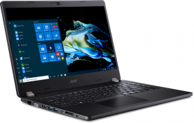 Ноутбук Acer. Acer TravelMate P2 TMP214-52-581J 14"(1920x1080 (матовый) IPS)/Intel Core i5 10210U(1.6Ghz)/8192Mb/512SSDGb/noDVD/Int:Intel HD/Cam/BT/WiFi/war 3y/1.6kg/Black/W10Pro + Fingerprint reader