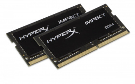 Память оперативная Kingston. Kingston 64GB 2666MHz DDR4 CL16 SOIMM (Kit of 2) HyperX Impact