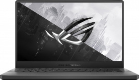 Ноутбук ASUS. ASUS ROG GA401IU-HE107T ZEPHYRUS 14"(1920x1080 (матовый, 120Hz) IPS)/AMD Ryzen 9 4900HS(3Ghz)/16384Mb/512PCISSDGb/noDVD/Ext:nVidia GeForce GTX1660Ti Max-Q(6144Mb)/BT/WiFi/war 1y/1.7kg/Eclipse Gray AniMe Matrix version/W10 +  /