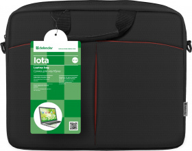 Defender Сумка для ноутбука Iota 15"-16" черный, органайзер, карман