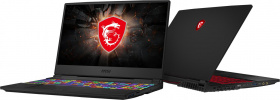 Ноутбук MSI. MSI GL65 Leopard 10SDK-406RU 15.6"(1920x1080 (матовый, 144Hz) IPS)/Intel Core i5 10300H(2.5Ghz)/8192Mb/512PCISSDGb/noDVD/Ext:nVidia GeForce GTX1660Ti(6144Mb)/Cam/BT/WiFi/war 1y/2.3kg/black/W10