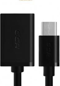 Greenconnect Переходник USB 2.0  Type C  0.15m черный, 28/28 AWG, CM / AF, экран, армированный, морозостойкий