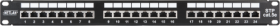 Коммутационная панель NETLAN 19", 1U, 24 порта, Кат.5e (Класс D), 100МГц, RJ45/8P8C, 110/KRONE, T568 EC-URP-24-SD2