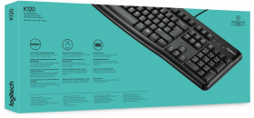 Клавиатура Logitech. Keyboard Logitech K120 (USB, waterproof, low profile)