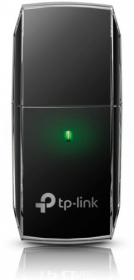 Адаптер Wi-Fi TP-Link. AC600 Dual Band Wireless USB 2.0 Adapter, 433Mbps at 5Ghz + 150Mbps at 2.4Ghz, 802.11ac/a/b/g/n, Адаптер Wi-Fi Archer T2U