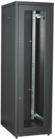 ITK Шкаф LINEA E 42U 600х600мм двери 2шт стек. и метал. чер. LE05-42U66-GM