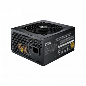 Блок питания 650 Ватт Cooler Master. Power Supply Cooler Master MWE Gold 650 V2, 650W, ATX, 120mm, 24pin, 8xSATA, 4xPCI-E(6+2), APFC, 80+ Gold