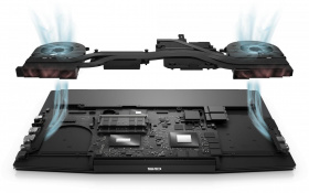 Ноутбуки Dell. Dell G5 5500 15.6"(1920x1080 (матовый, 120Hz) WVA)/Intel Core i7 10750H(2.6Ghz)/16384Mb/512SSDGb/noDVD/Ext:nVidia GeForce GTX1650Ti(4096Mb)/black/ Win 10 Home