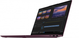 Ноутбук Lenovo. Lenovo Yoga Slim7 14IIL05 14"(1920x1080 IPS)/Intel Core i5 1035G4(1.1Ghz)/16384Mb/512SSDGb/noDVD/Int:Intel Iris Plus/Cam/BT/WiFi/60WHr/war 1y/1.4kg/red/W10