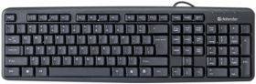 Defender Проводная клавиатура Element HB-520 USB RU,черный,полноразмерная USB 45522