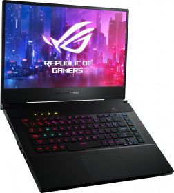 Ноутбук ASUS. ASUS ROG GU502LU-AZ106T Zephyrus XMAS 15.6"(1920x1080 (матовый, 240Hz) IPS)/Intel Core i7 10750H(2.6Ghz)/16384Mb/512SSDGb/noDVD/Ext:nVidia GeForce GTX1660Ti(6144Mb)/BT/WiFi/war 1y/1.9kg/Brushed Black/W10