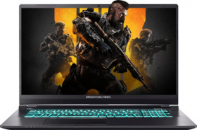 Ноутбук Dream Machines. Dream Machines S1660Ti-17RU51 17.3"(1920x1080 WVA 144Hz)/Intel Core i7 10750H(2.6Ghz)/16384Mb/1024SSDGb/noDVD/Ext:nVidia GeForce GTX1660Ti(6144Mb)/Cam/BT/WiFi/-/73WHr/war 1y/2.3kg/noOS S1660Ti-17RU51