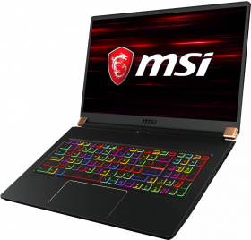 Ноутбук MSI. MSI GS75 Stealth 10SF-465RU 17.3"(1920x1080 (матовый, 240Hz) IPS)/Intel Core i7 10750H(2.6Ghz)/16384Mb/1024PCISSDGb/noDVD/Ext:nVidia GeForce RTX2070 Max-Q(8192Mb)/Cam/BT/WiFi/war 2y/2.4kg/black/W10