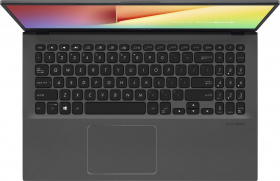 Ноутбук ASUS. ASUS A512JA-BQ1002R 15.6"(1920x1080 (матовый) IPS)/Intel Core i5 1035G1(1Ghz)/8192Mb/1000+128PCISSDGb/noDVD/Int:Intel UHD Graphics/Cam/BT/WiFi/war 1y/1.7kg/Slate Grey/W10Pro
