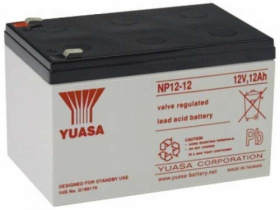 Аккумулятор YUASA NP12-12 (Свинцовый герметичный,12 V, 12 A/ч,151х98х97,5мм., 4,05 кг.) NP-12-12
