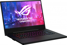 Ноутбук ASUS. ASUS ROG GU502LU-AZ106T Zephyrus XMAS 15.6"(1920x1080 (матовый, 240Hz) IPS)/Intel Core i7 10750H(2.6Ghz)/16384Mb/512SSDGb/noDVD/Ext:nVidia GeForce GTX1660Ti(6144Mb)/BT/WiFi/war 1y/1.9kg/Brushed Black/W10