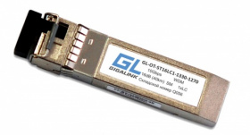 Модуль GIGALINK SFP+, WDM, 10Гбит/с, одно волокно, SM, LC, Tx:1330/Rx:1270 нм, 16 дБ (до 40 км) DDM GL-OT-ST16LC1-1330-1270