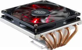 Кулер Cooler Master. Cooler Master CPU Cooler GeminII M5 LED, 500 - 1600 RPM, 130W, Low profile, Full Socket Support RR-T520-16PK