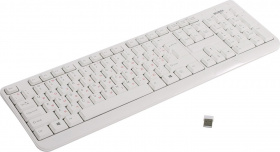 Беспроводная клавиатура SVEN KB-C2200W белая (2,4 GHz, 104кл, 1*ААА в компл.) Sven. Беспроводная клавиатура SVEN KB-C2200W белая (2,4 GHz, 104кл, 1*ААА в компл.)