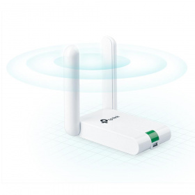 Адаптер Wi-Fi TP-Link. 300Mbps High Gain Wireless N USB Adapter, Atheros, 2T2R, 2.4GHz, elegant desktop housing,  USB extension cable, 2 fixed antennas