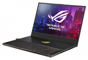 Ноутбук ASUS. ASUS ROG GX701LWS-HG077T Zephyrus XMAS 17.3"(1920x1080 (матовый, 300Hz) IPS)/Intel Core i7 10875H(2.3Ghz)/16384Mb/1024SSDGb/noDVD/Ext:nVidia GeForce RTX2070 Super(8192Mb)/BT/WiFi/war 1y/2.6kg/Black/W10 + NumberPad